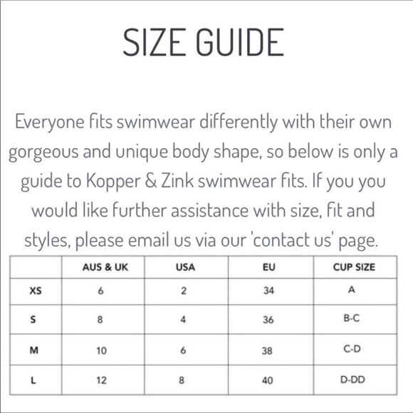 Kopper & Zink Cream Hugo Cheeky Bikini Bottom - V-Shaped Size L NWT - Picture 13 of 13